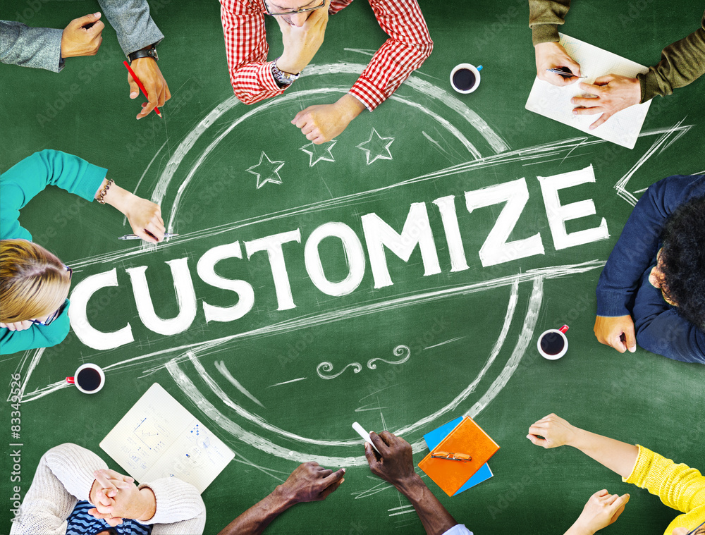 Poster Customize Customer Service Support Concept
 - Posters