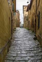 street in Montalcino, Italy