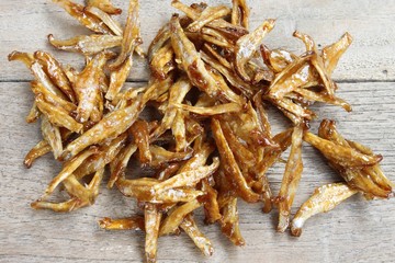 Small fire fish ready for meal
