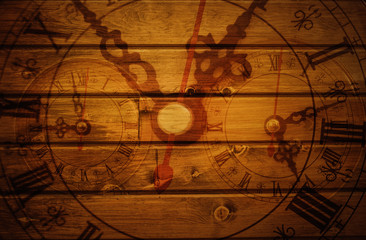 Wooden Time Wall