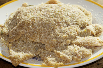 breaded cutlet to cook
