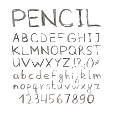 Pencil Hand Drawn Font
