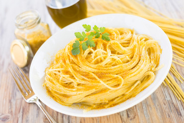 Spaghetti con bottarga, Cucina Sarda 