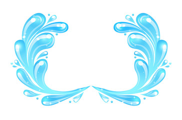 Obraz premium Illustration of Sea Waves