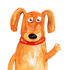 Dog. Watercolor  - 83355978