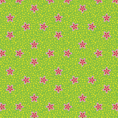 Seamless background as a flowering meadow