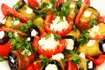 Tasty eggplant rolls