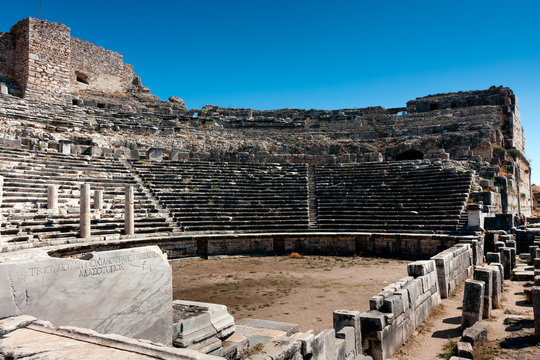 Miletus, scene and auditorium of ancient Greek theater