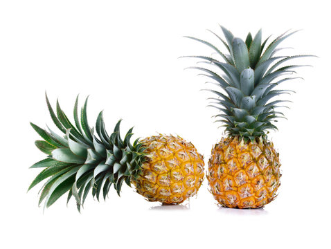 pineapple on white background