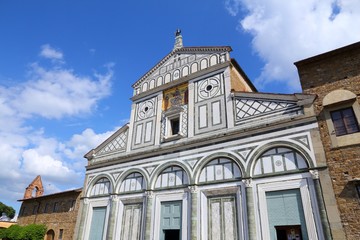 Fototapeta na wymiar Florence basilica - San Miniato Al Monte