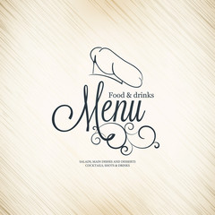 Restaurant menu design - obrazy, fototapety, plakaty