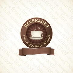 Food and beverages, label series - 2