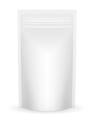 white packaging foil for ketchup or sauce vector illustration