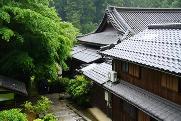 Foto op Canvas Traditional japanese house in the mountains © rudiuk