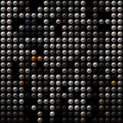 Different colored balls