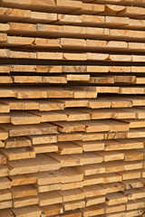 Wooden timber at a sawmill