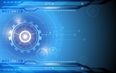 vector background gear technology innovation concept