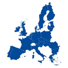 Naklejka premium Map of European Union