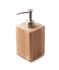 Used soap dispenser isolated