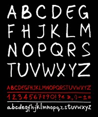 English handwriting alphabet
