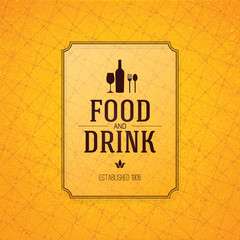 Fototapeta premium Restaurant menu design