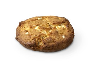 single cookie with white chocolate