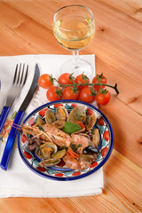 Appetizers and seasoning shellfish crustaceans and fish