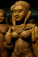 Cambodia wood carving art