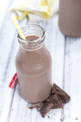Chocolate Milk in a small bottle