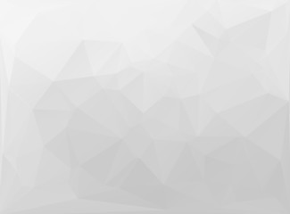 Gray White  Polygonal Mosaic Background, Vector illustration