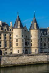 Fototapeta na wymiar Castle Conciergerie - former royal palace and prison. Paris.