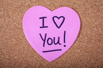 Fototapeta premium I Love You Message