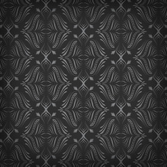 Dark wallpaper with seamless pattern, vector illustration