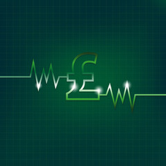 Pound Sign concept with pulsation