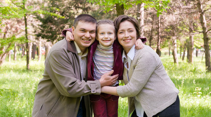 Family in the park