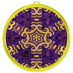 Jewelled metal orb generated texture