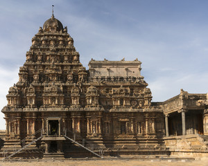 South side Vimanam on top of inner sanctum.