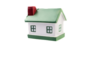 model house isolated on white