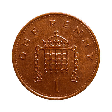 Retro Look One Penny Coin
