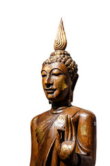 Fototapeta na wymiar Buddha carved wood