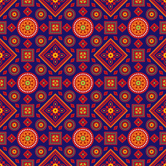 Colorful Ajrak Pattern