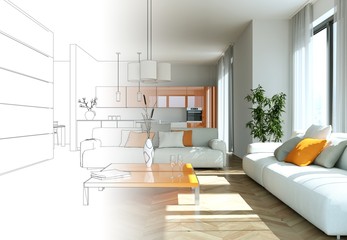 Entwurf moderne Wohnung