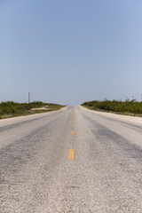 lange Straße zum Horizont