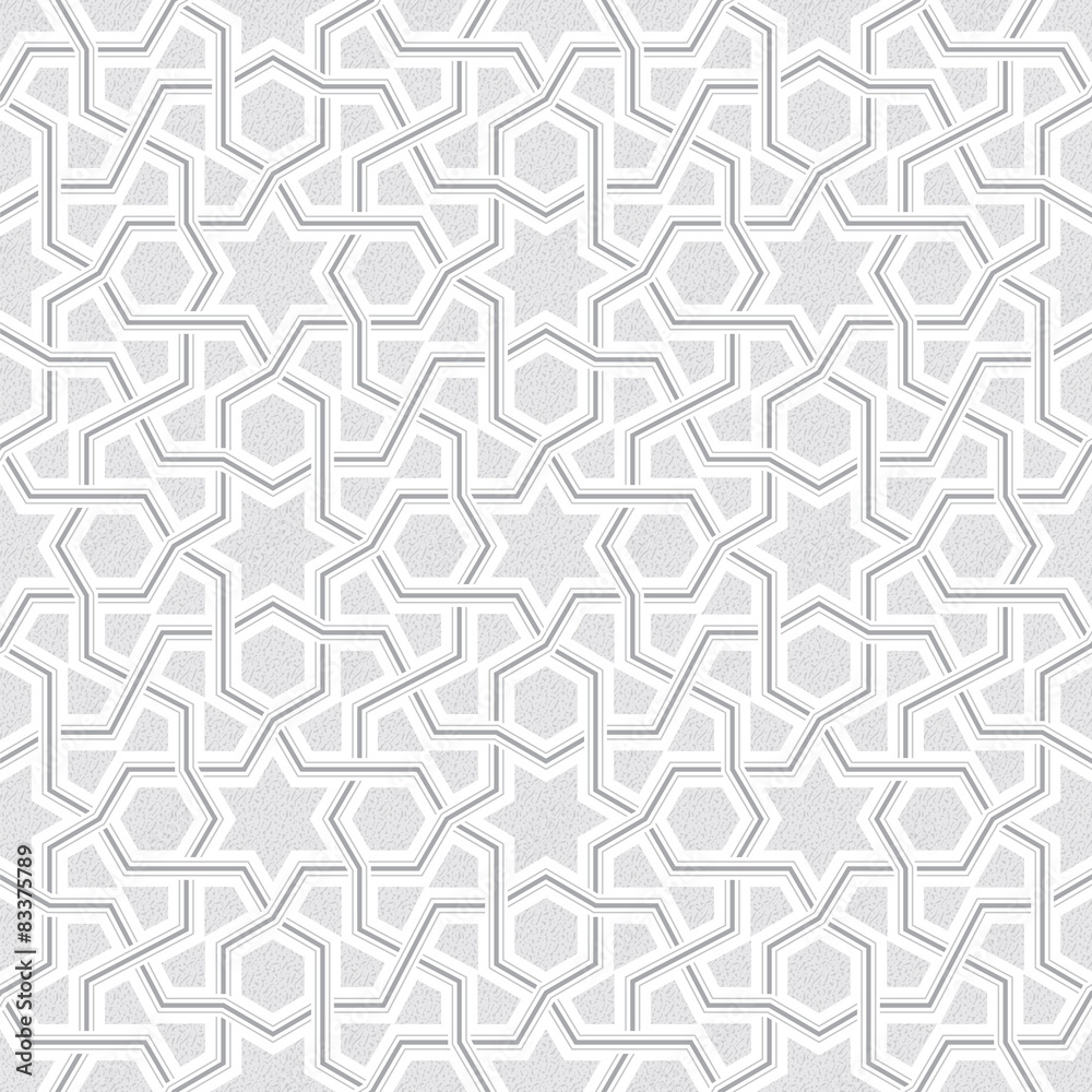 Wall mural Geometric Light Grey Pattern, Vector Illustration