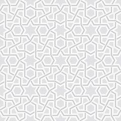 Geometric Light Grey Pattern, Vector Illustration