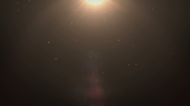 Abstract background with particles blinking in time in space