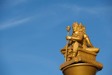 The reaper statue in Asia,