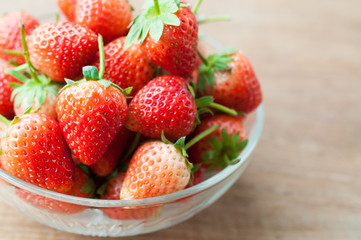 Fresh ripe perfect strawberry - Food Frame Background