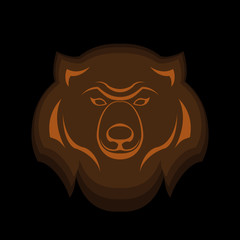 Bear head emblem
