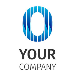 Abstract blue logo O